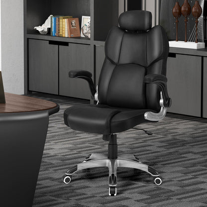 Kneading Massage Office Chair with Adjustable Headrest & Lumbar Support