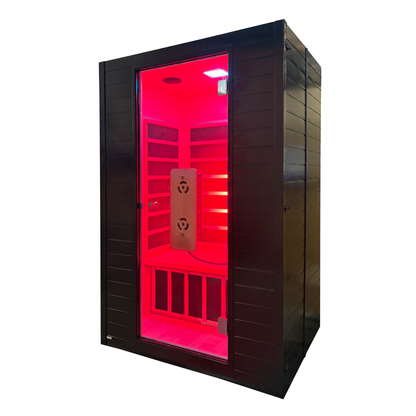 Blisspod Malmo 2-Person Infrared Sauna | Red Light Therapy | Low EMF | Chromotherapy | Canadian Hemlock