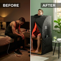 Portable Infrared Sauna Designed for Deep Recovery, Full Spectrum Therapy, Cellular Repair Support — Before & After