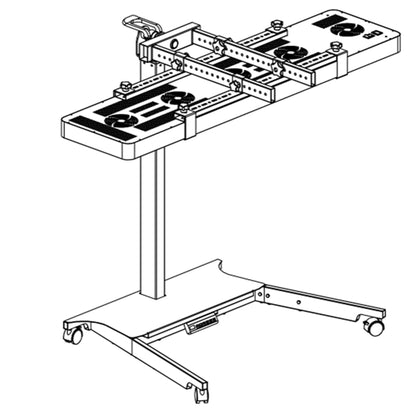 EXESAS Automatic Horizontal & Vertical Rolling Stand | Motorized Height Adjustment | Compatible with EXESAS LED Panels