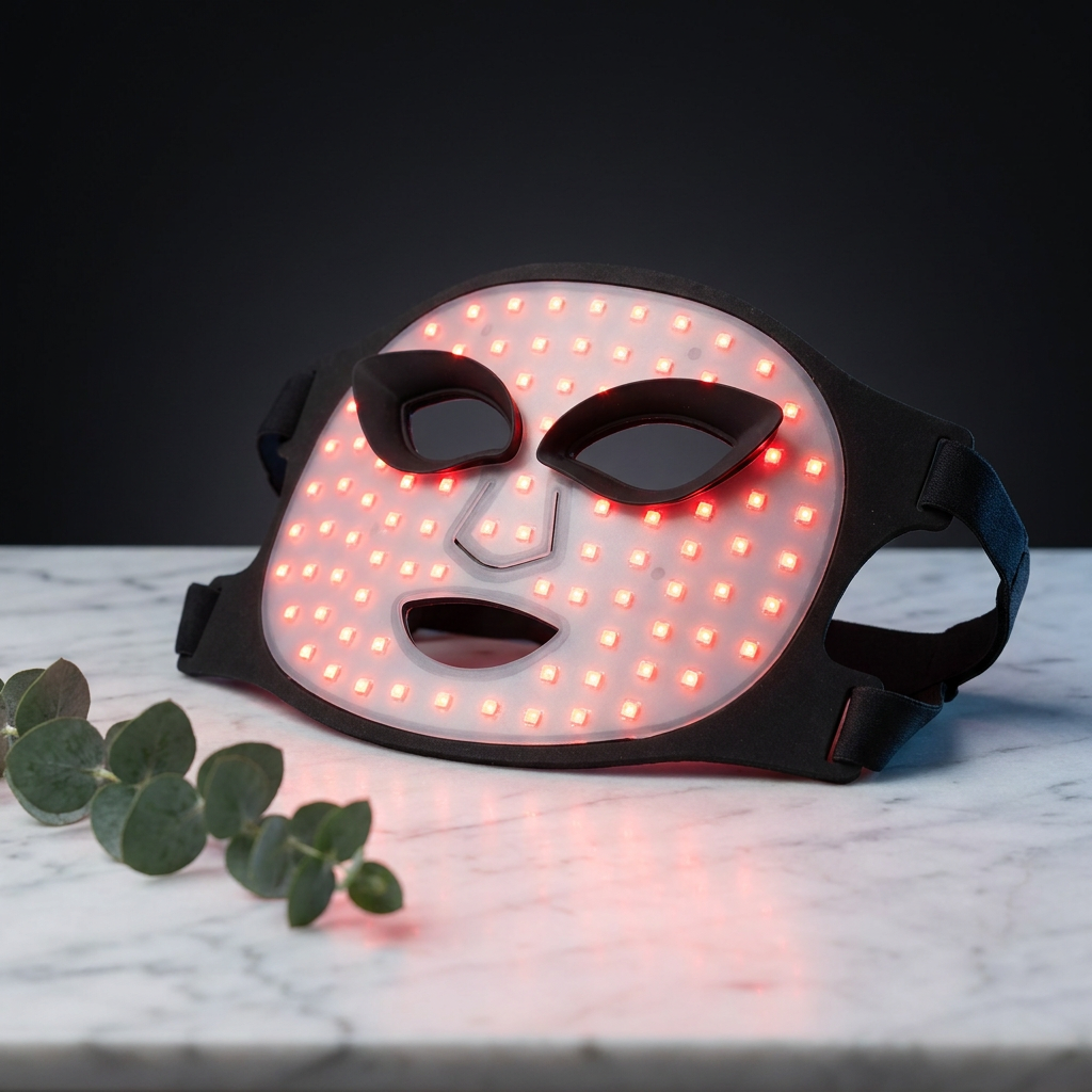 TheraGlow Mask2Go™ Red Light Therapy LED Face Mask — Studio Shot