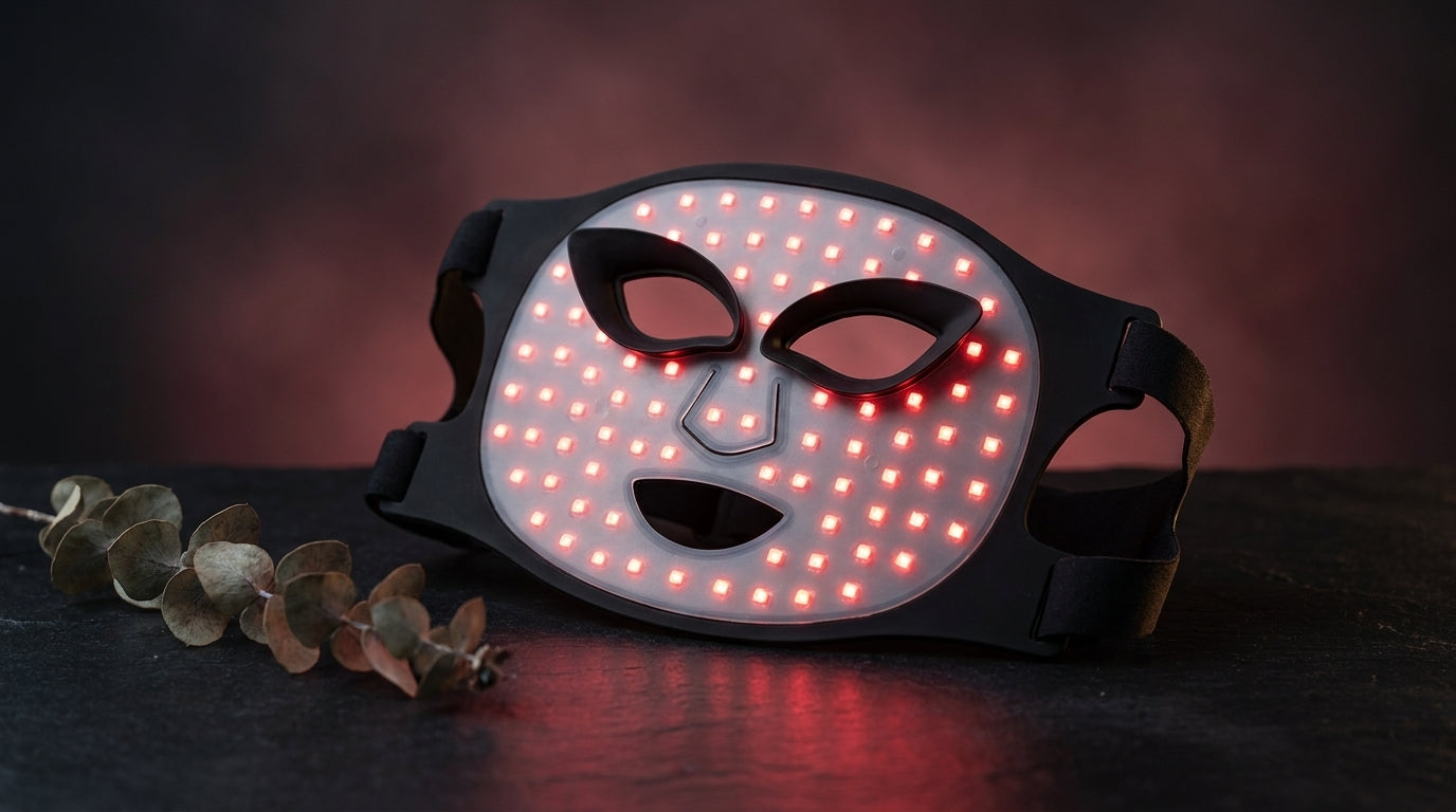TheraGlow Mask2Go™ Red Light Therapy LED Face Mask — Lifestyle