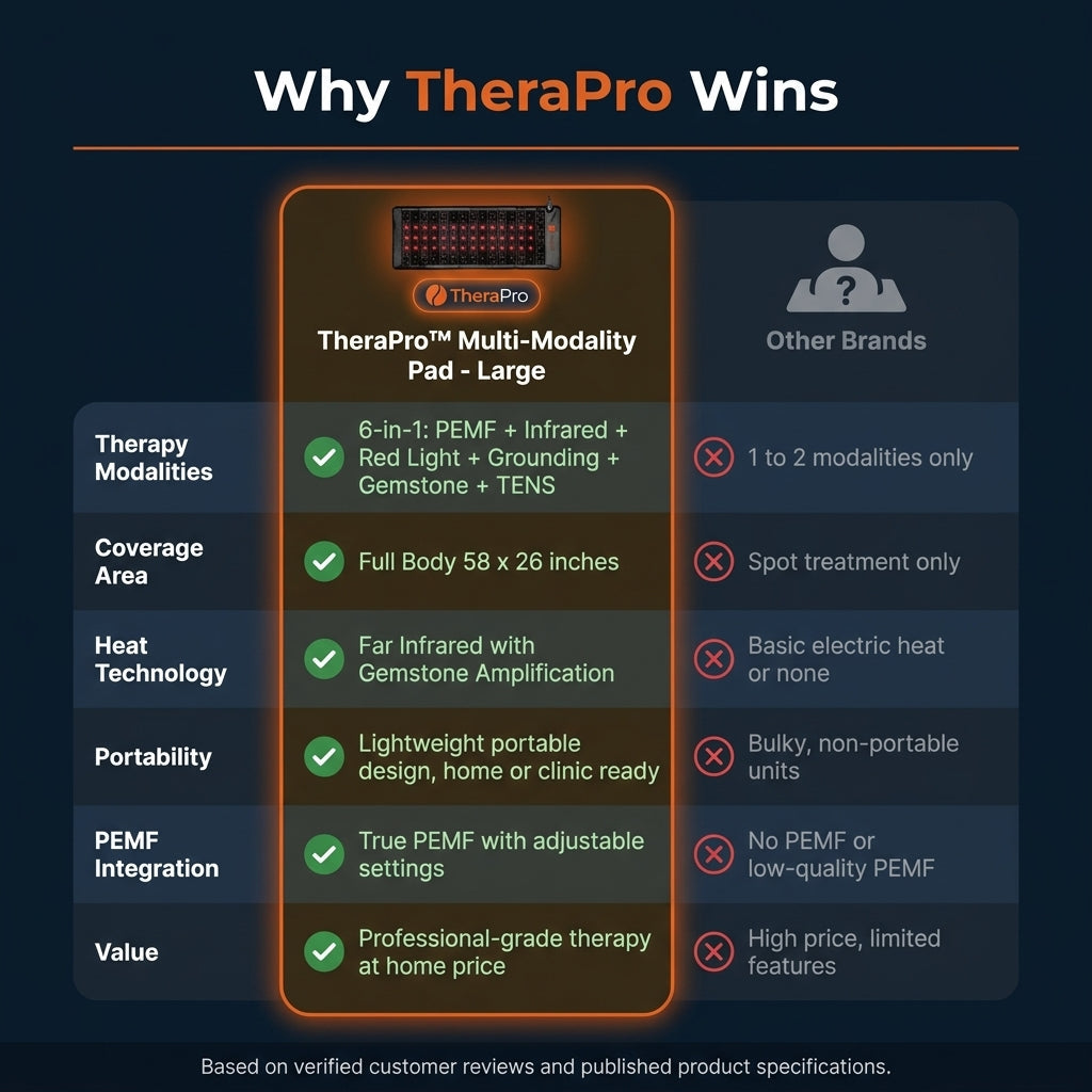TheraPro™ Multi-Modality Pad - Large — Comparison