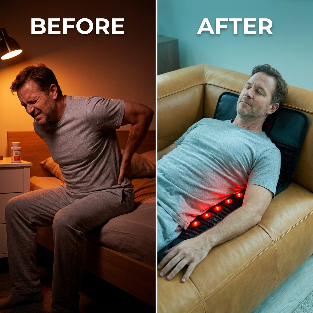 TheraPro™ PEMF, Infrared & Red Light Therapy Recovery Pad – Regular — Before & After