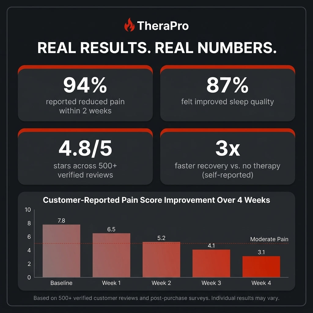 TheraPro™ PEMF, Infrared & Red Light Therapy Recovery Pad – Regular — Results & Stats