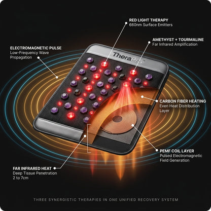 TheraPro™ PEMF, Infrared & Red Light Therapy Recovery Pad – Regular — How It Works