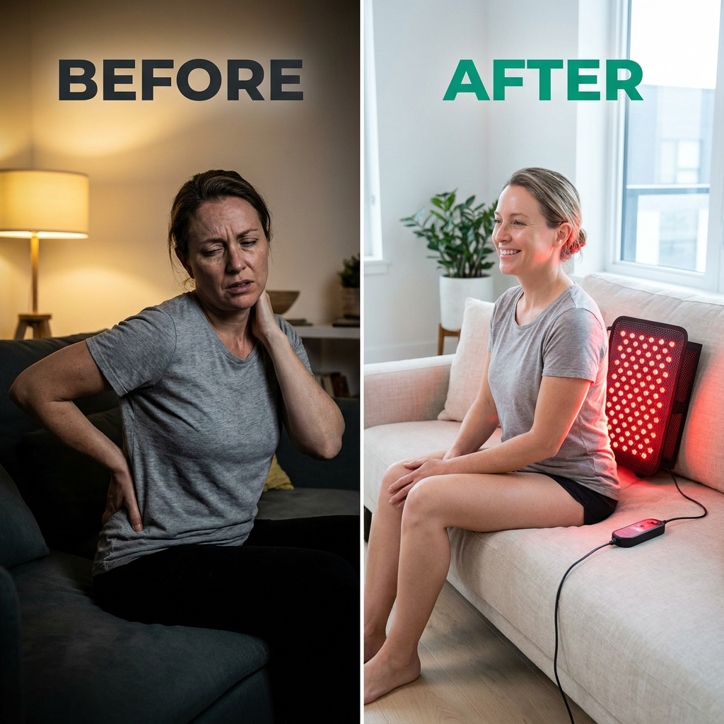 Therasage Tri-Lite™ Red Light Therapy Panel — Before & After