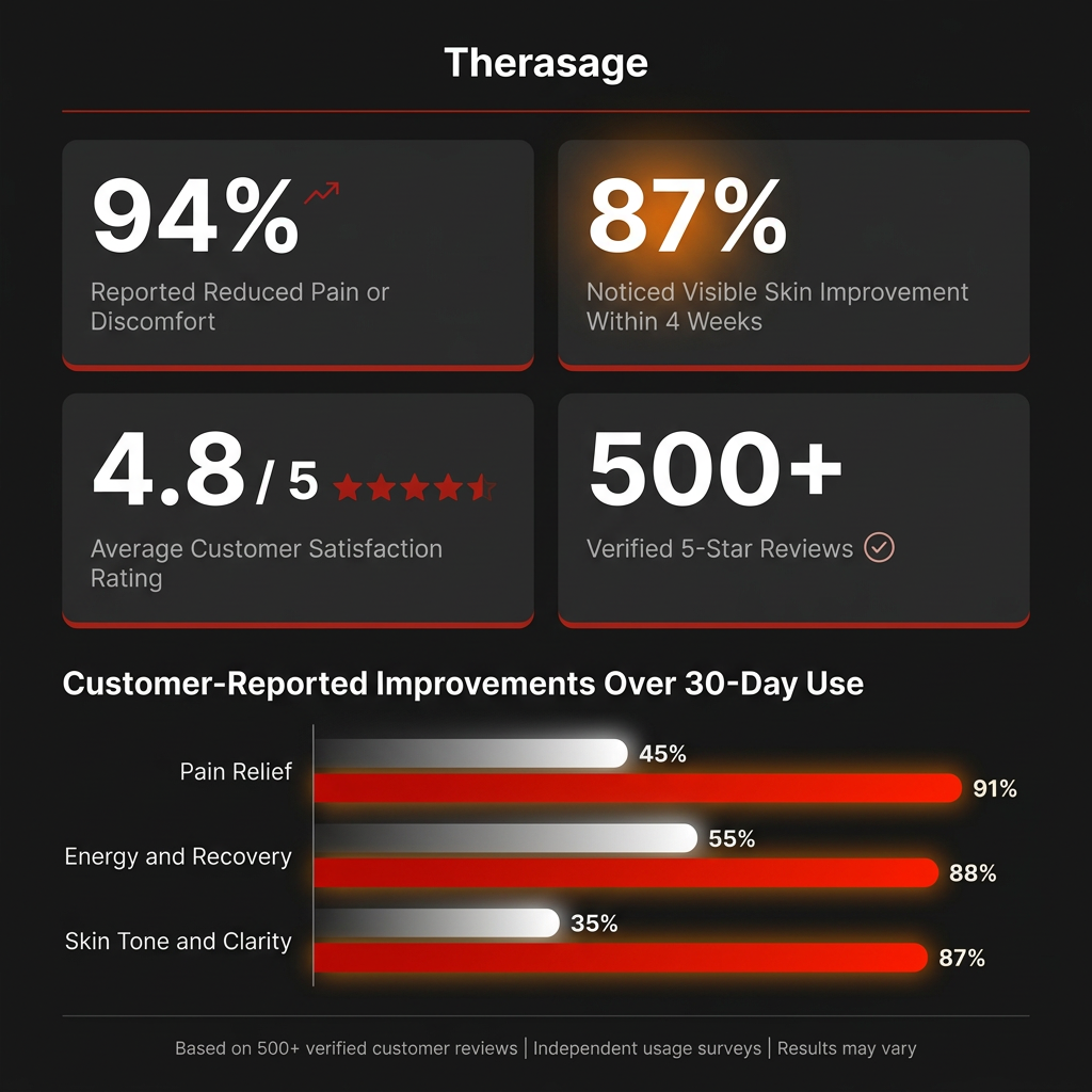 Therasage Tri-Lite™ Red Light Therapy Panel — Results & Stats