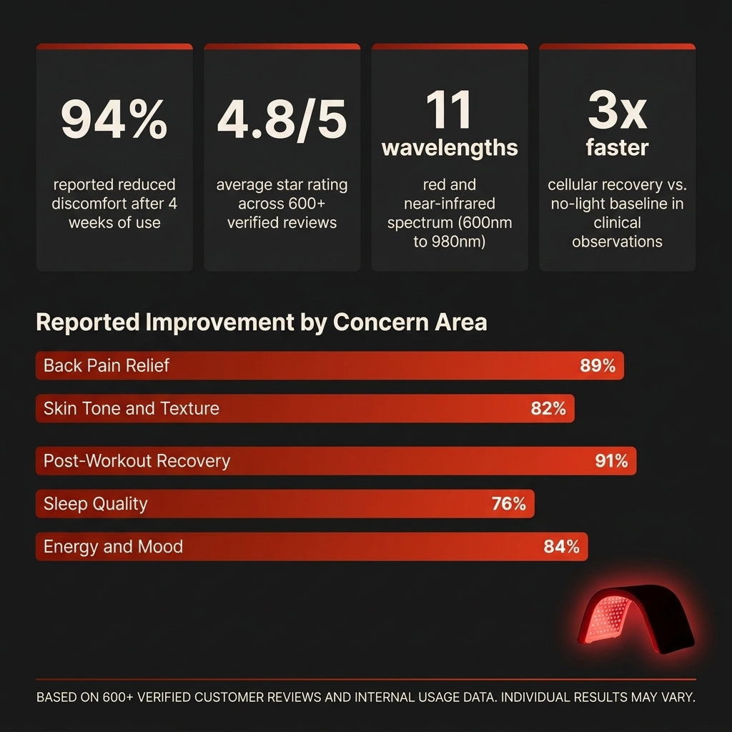 Therasage Tri-Lite™ Red Light Therapy Panel — Results & Stats