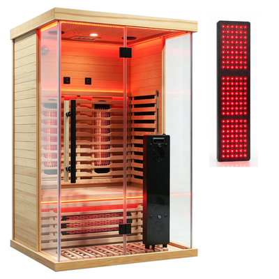 Blisspod Vantaa RED 2-Person Full Spectrum Infrared Sauna with Red Light Therapy