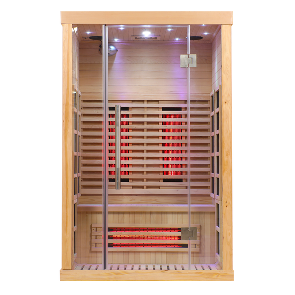 Blisspod Venetian 2-Person Full Spectrum Infrared Sauna | 10 Heaters | Near/Mid/Far IR | ETL Certified