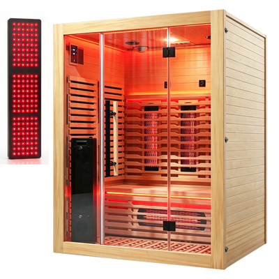 Blisspod Venetian RED 3-Person Full Spectrum Infrared Sauna with Red Light Therapy