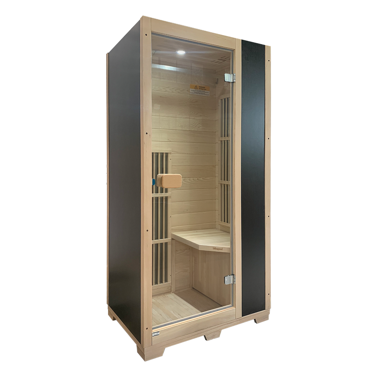 Blisspod Vienna 1-Person Far Infrared Sauna | Canadian Hemlock | Very Low EMF