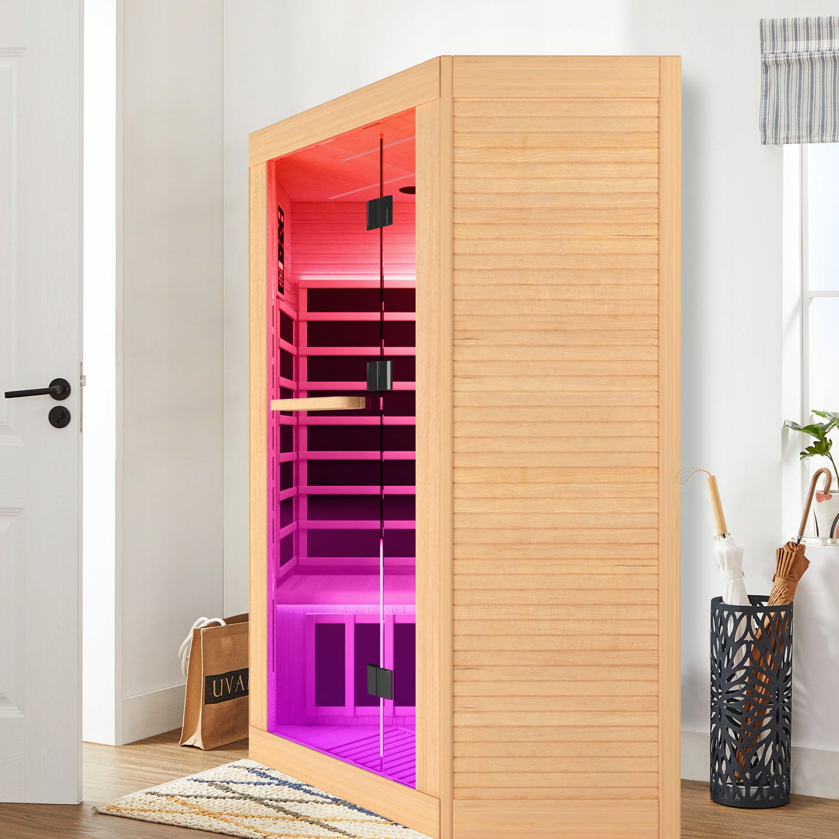 Canadian Hemlock Pentagonal 2-Person Sauna
