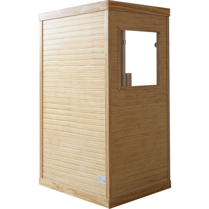 1-Person Chilean Pine Sauna with 7 Heating Plates