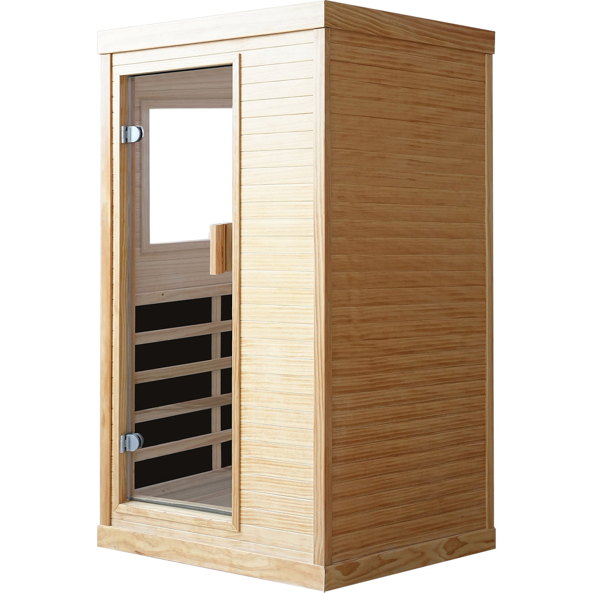 1-Person Chilean Pine Sauna with 7 Heating Plates