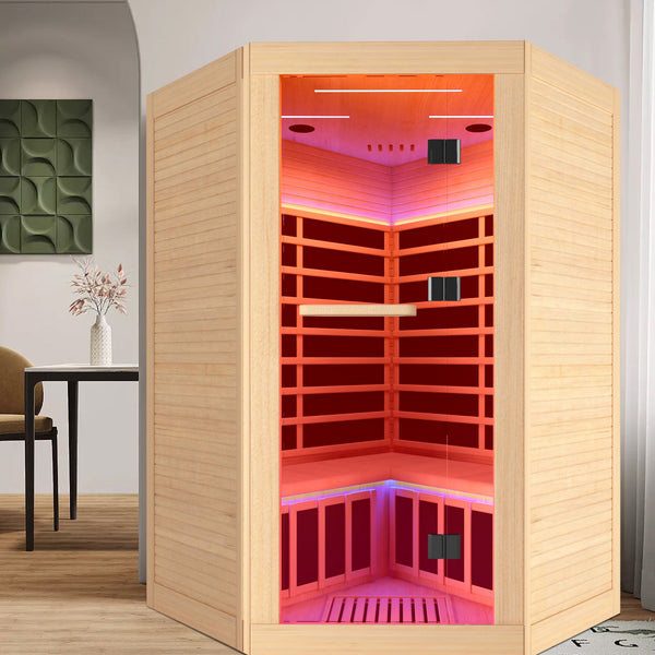 Canadian Hemlock Pentagonal 2-Person Sauna