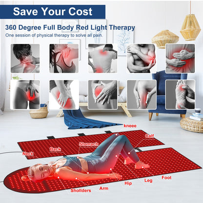 Red & Infrared Light Therapy Pad | Full-Body Light Therapy Pad | 601W