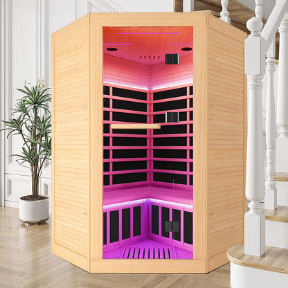 Canadian Hemlock Pentagonal 2-Person Sauna