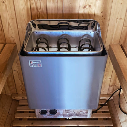 HOSAUNA Outdoor 2-4 Person Premium Barrel Sauna