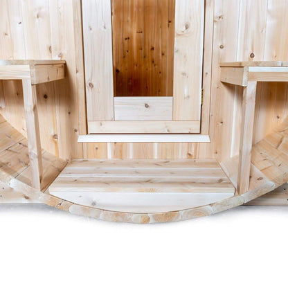 Dundalk Leisurecraft 4-Person Canadian Timber Serenity Barrel Sauna