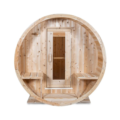 Dundalk Leisurecraft 4-Person Canadian Timber Serenity Barrel Sauna