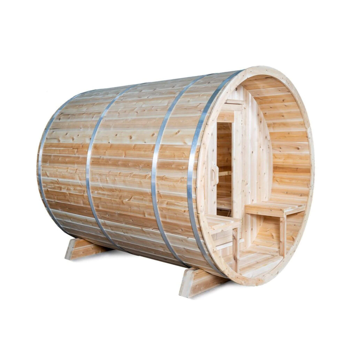 Dundalk Leisurecraft 4-Person Canadian Timber Serenity Barrel Sauna