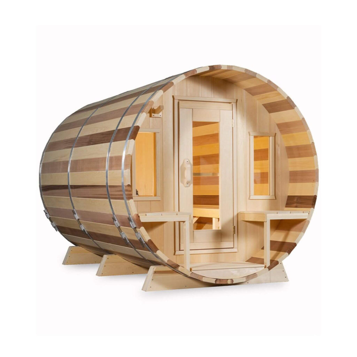 Dundalk Leisurecraft 6-Person Canadian Timber Tranquility Barrel Sauna