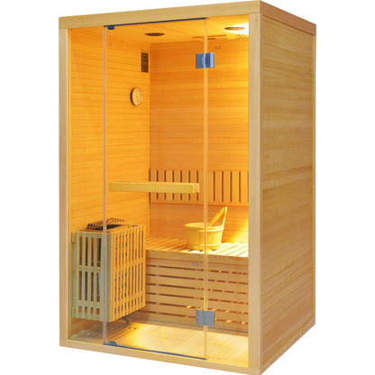 HOSAUNA Premium 2-Person Indoor Sauna