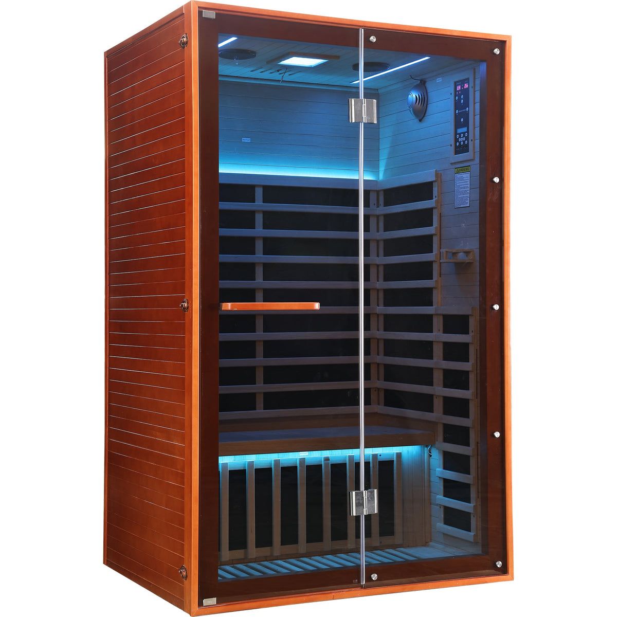 2-Person Canadian Hemlock Sauna with 7 Carbon Heating Plates