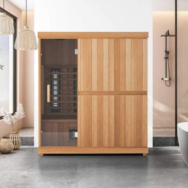 Finnmark FD-3 Full-Spectrum 4-Person Infrared Sauna with Bluetooth & Adjustable Feet