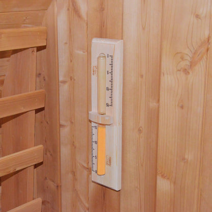 Ignite Large Premium American White Oak Outdoor Wooden Barrel Sauna With 4.5KW Sauna Heater
