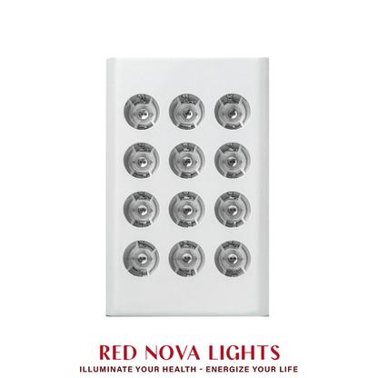 Mini 60 Handheld LED Light Therapy Device | 660nm & 850nm | Rechargeable | 12 Dual-Core LEDs