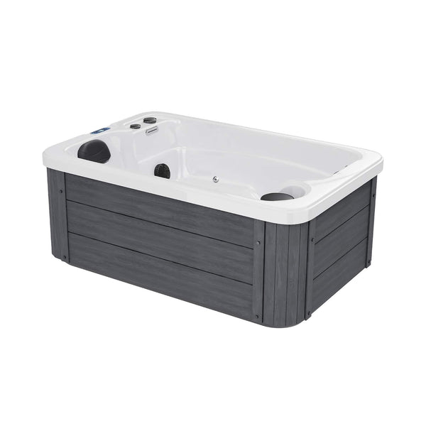 Premium 2-Person Outdoor Hot Tub | 15 Stainless Steel Jets | 110V Plug & Play