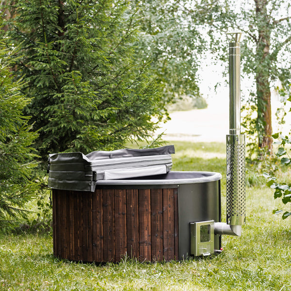 Premium 4-Person ThermoWood Wood-Fired Hot Tub – Fully Assembled