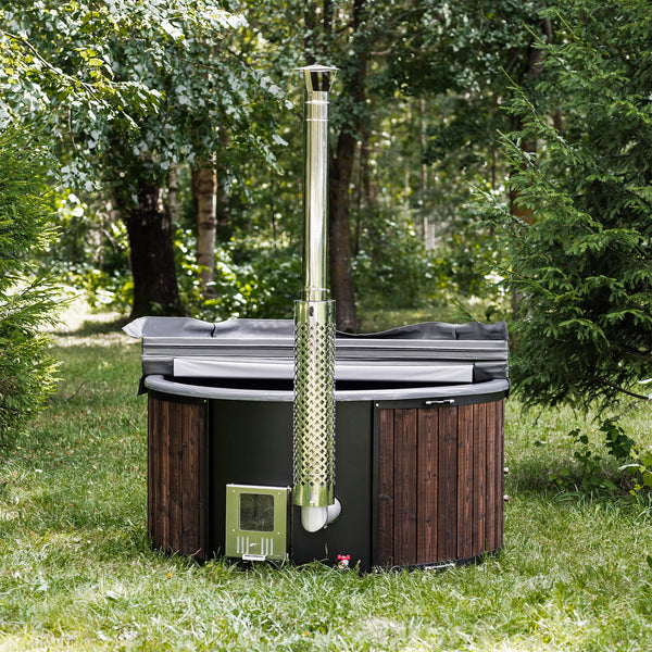 Premium 4-Person ThermoWood Wood-Fired Hot Tub – Fully Assembled
