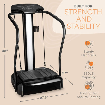 Premium Vibration Plate Exercise Machine with Handles and 99 Speed Levels