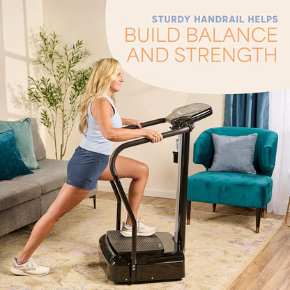 Premium Vibration Plate Exercise Machine with Handles and 99 Speed Levels