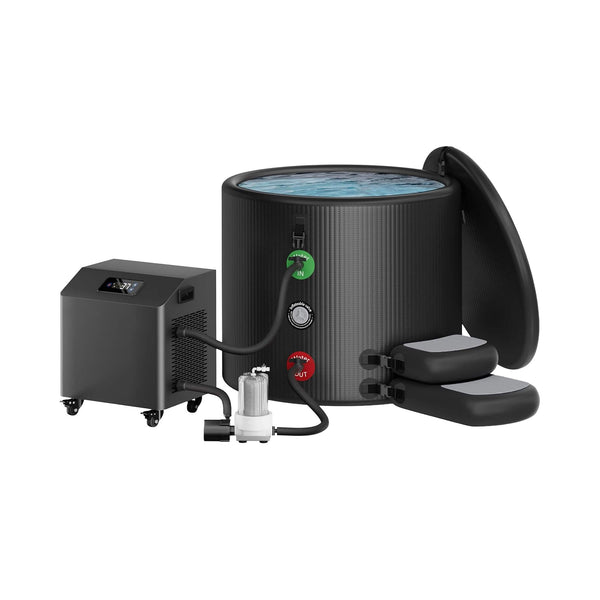 FCP Premium XL 120-Gallon Cold Plunge Tub Kit with 1 HP Chiller, Filter & Pump — SAK92632