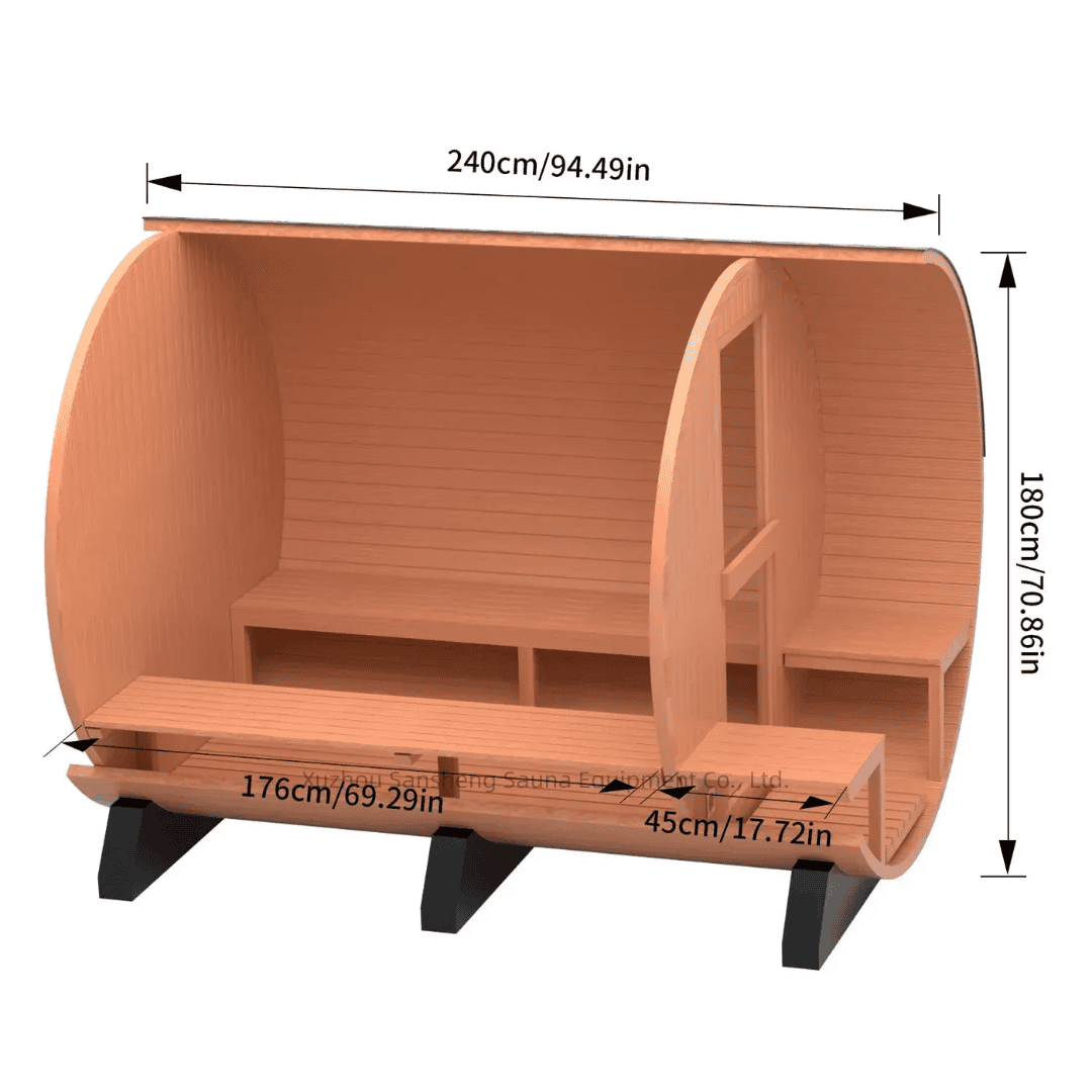 Handmade Red Cedar Electric Sauna