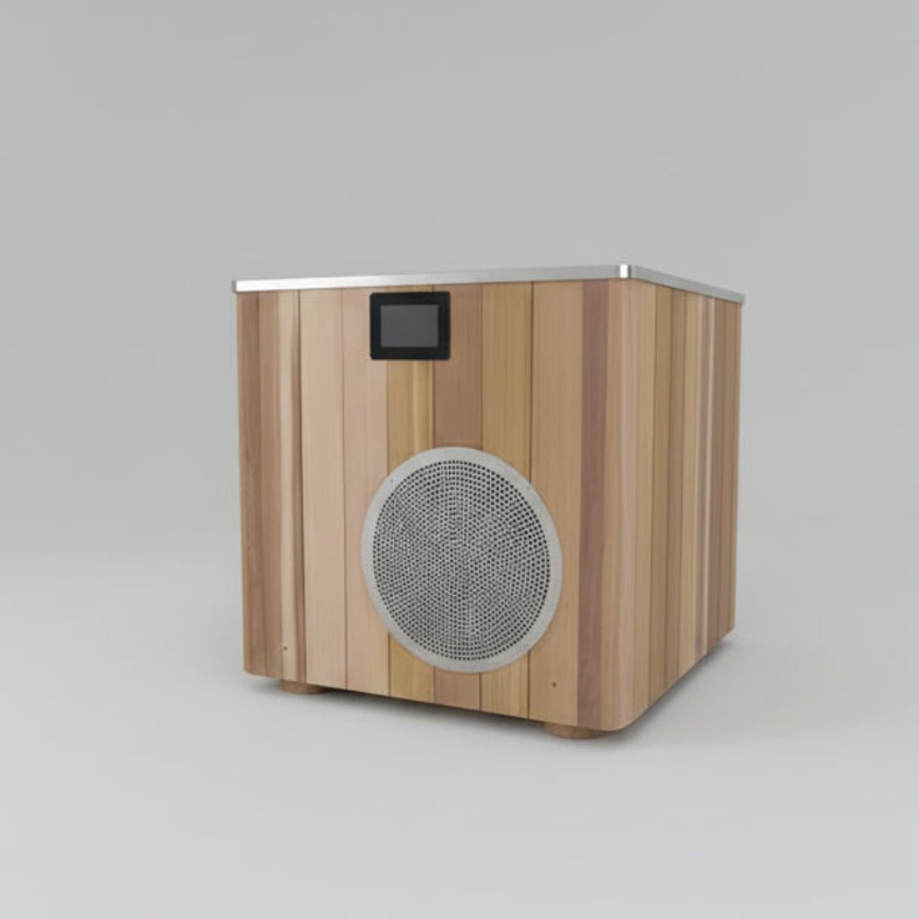 Cold & Hot Plunge Pool | 304 Stainless Steel & Wood | 1HP Chiller Heater | 37–108°F