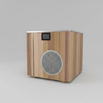 Cold & Hot Plunge Pool | 304 Stainless Steel & Wood | 1HP Chiller Heater | 37–108°F