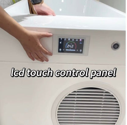 Cold & Hot Plunge Pool | 304 Stainless Steel & Wood | 1HP Chiller Heater | 37–108°F
