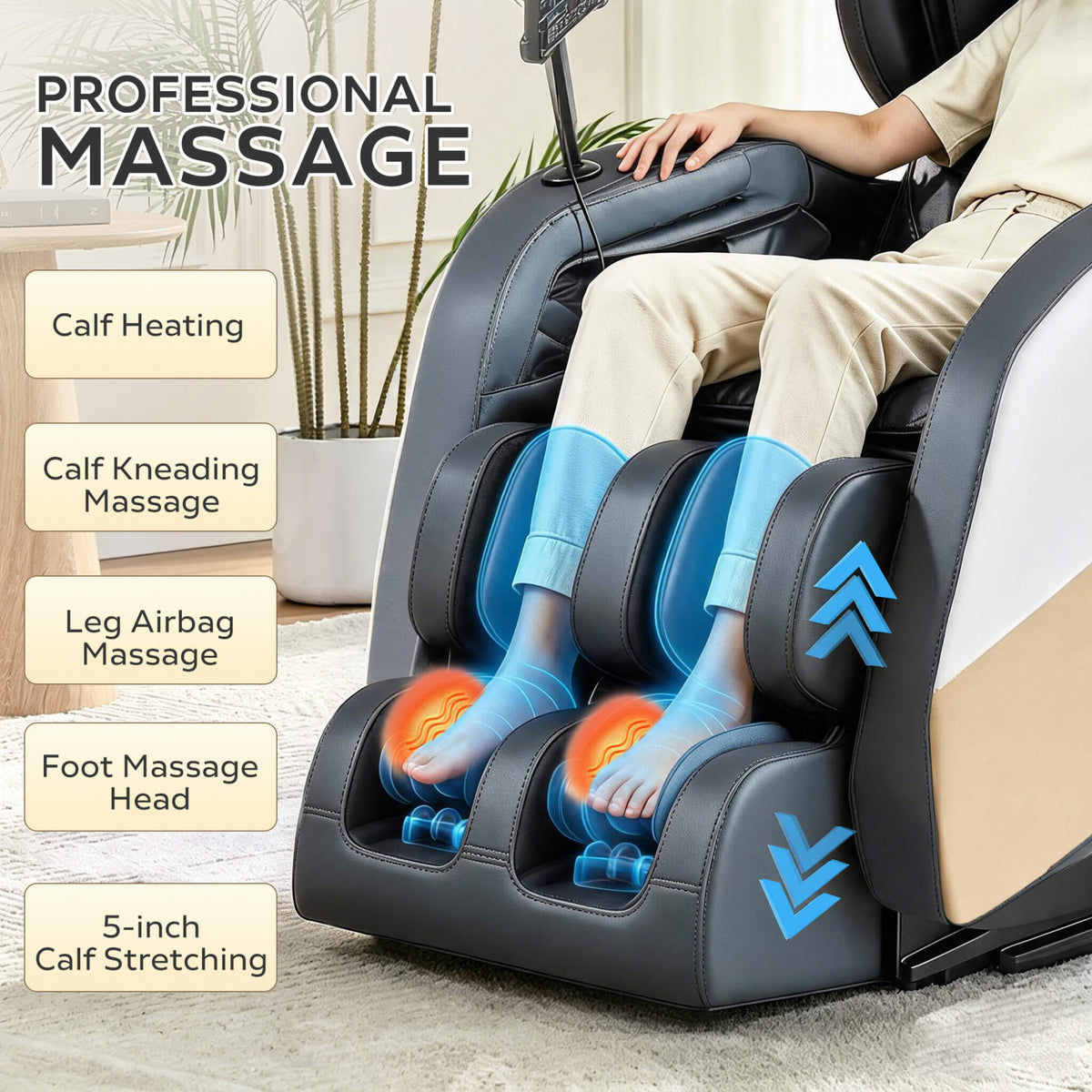 Synca Zero-Gravity Full-Body Heated Massage Recliner Chair
