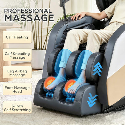 Synca Zero-Gravity Full-Body Heated Massage Recliner Chair