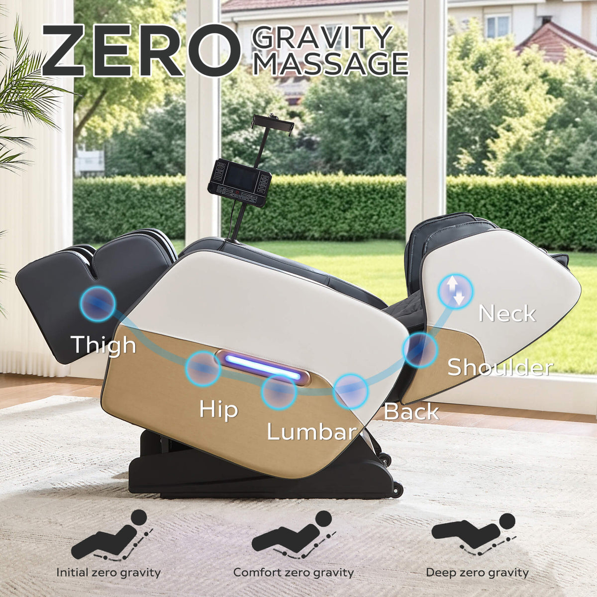 Synca Zero-Gravity Full-Body Heated Massage Recliner Chair